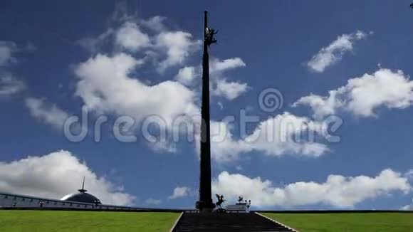 战争纪念碑在胜利公园在波克隆纳亚山莫斯科俄罗斯视频的预览图