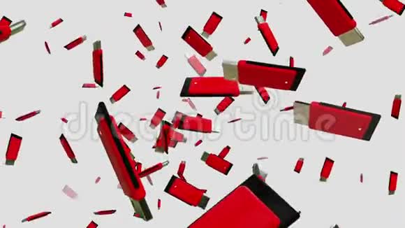 红色usb闪存驱动器视频的预览图