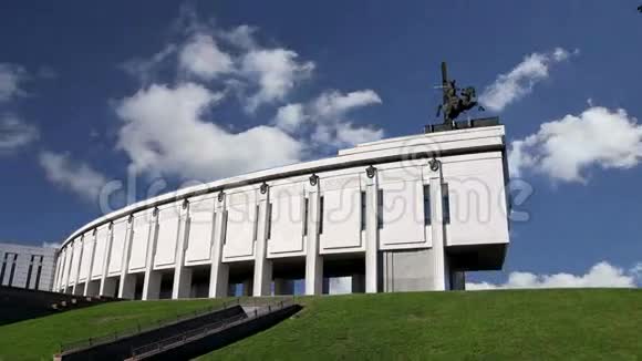 战争纪念碑在胜利公园在波克隆纳亚山莫斯科俄罗斯视频的预览图