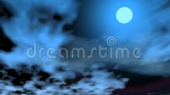 浪漫的月亮3D渲染视频的预览图