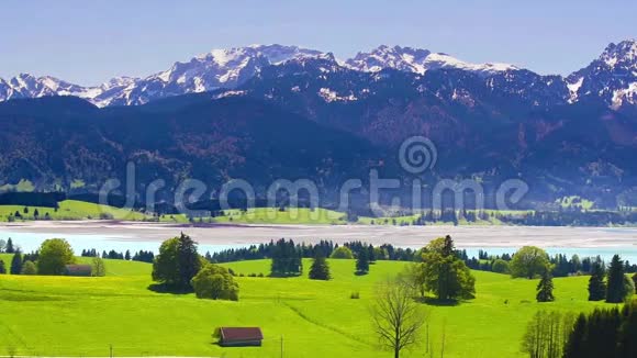 从巴伐利亚的全景到美丽的风景视频的预览图