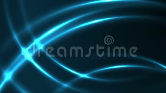闪闪发光的抽象蓝色霓虹灯视频动画视频的预览图