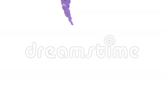 紫色的液体慢慢地填满一个容器视频的预览图