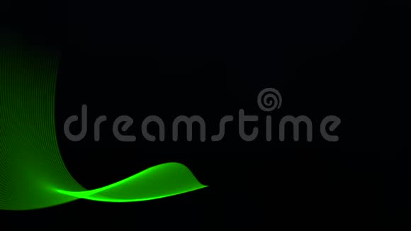 运动绿线抽象背景视频的预览图