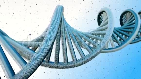 DNA链的旋转模型可循环背景视频的预览图