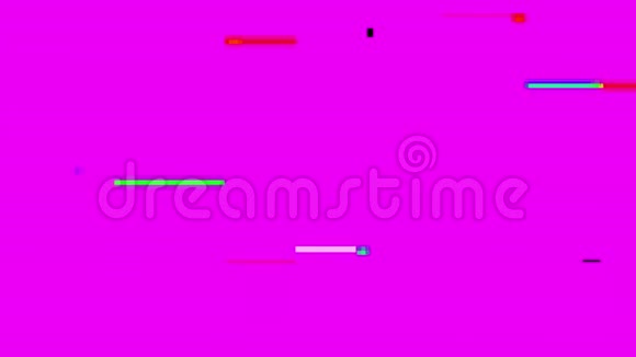 闪烁的电视屏幕紫色背景视频的预览图