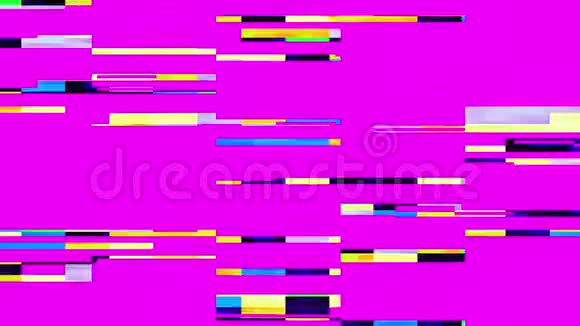 闪烁的电视屏幕紫色背景视频的预览图