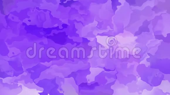动画彩色背景无缝循环视频水彩效果淡紫色紫色视频的预览图