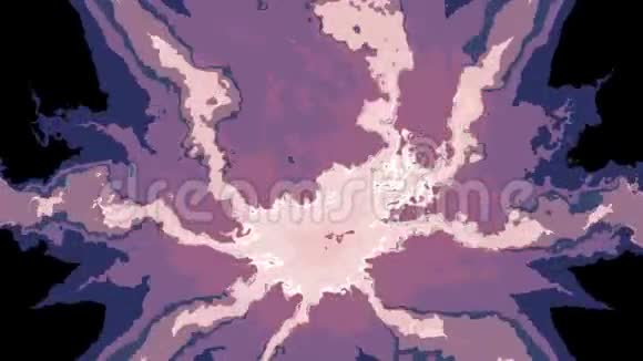 数码湍流抽象彩色绘画无缝环动画新的独特品质艺术时尚视频的预览图