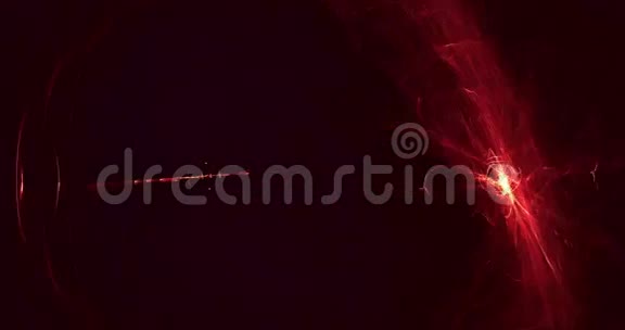 抽象红色在黑色背景上发光视频的预览图