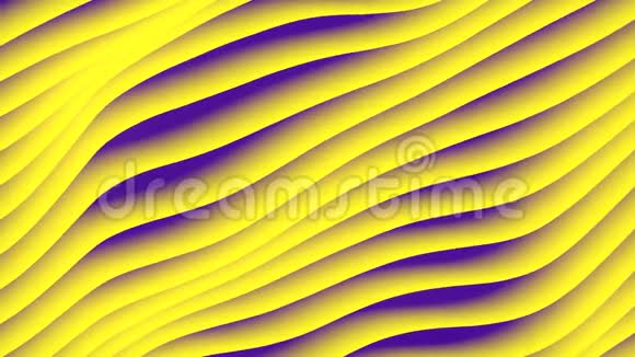彩色波浪背景动态效应设计模板现代模式3D渲染视频的预览图