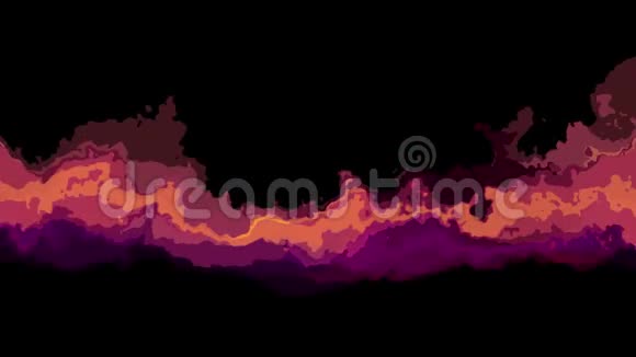 数码湍流抽象彩色绘画无缝环动画新的独特品质艺术时尚视频的预览图