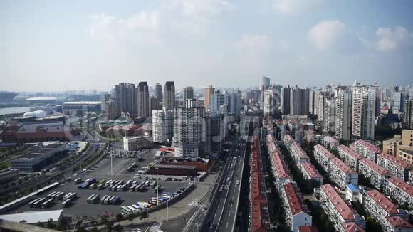 上海交通城市建筑背景中国视频的预览图