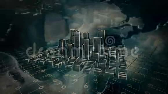 城市动画视频的预览图