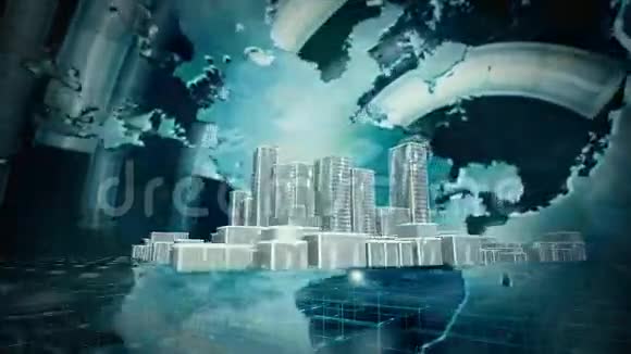 城市动画视频的预览图