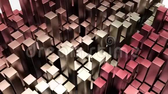 三维几何抽象背景的渲染视频的预览图