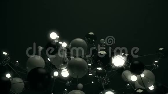 分子网络中的抽象球视频的预览图
