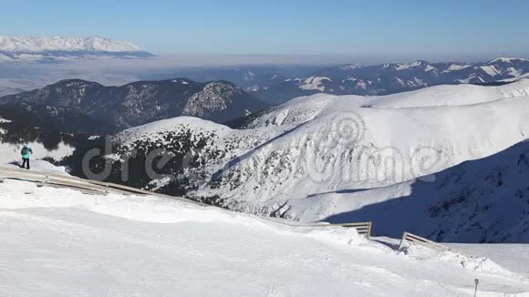雪山滑雪贾斯纳斯洛伐克塔特拉斯视频的预览图