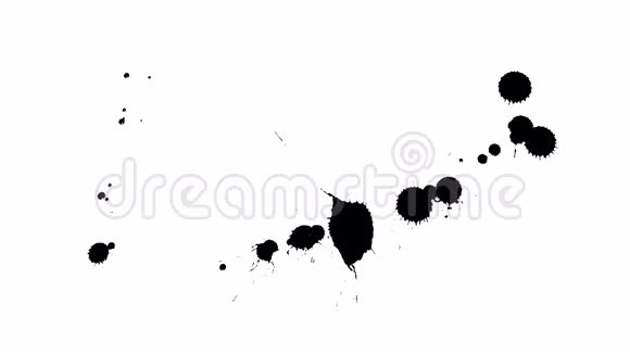 墨水滴在干纸上视频的预览图