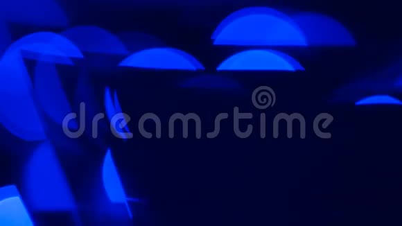 蓝色抽象灯标题介绍概念视频的预览图