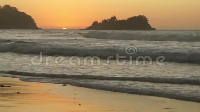 太平洋的日落菲律宾视频的预览图