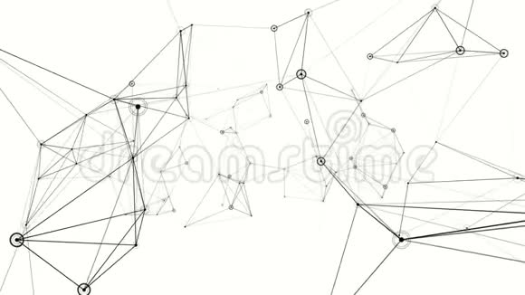 黑白丛技术抽象动画背景视频的预览图