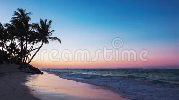 多米尼加共和国的奇异海滩蓬塔卡纳视频的预览图