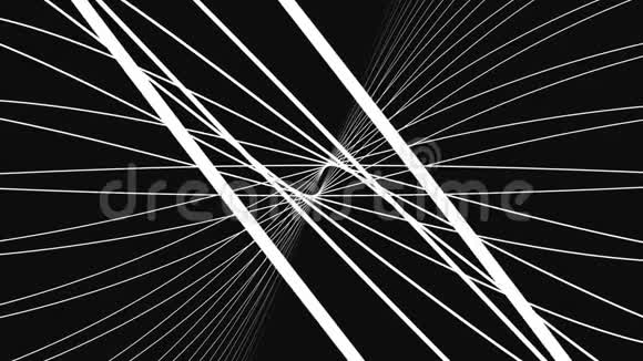 抽象运动背景动画黑色背景的抽象线视频的预览图
