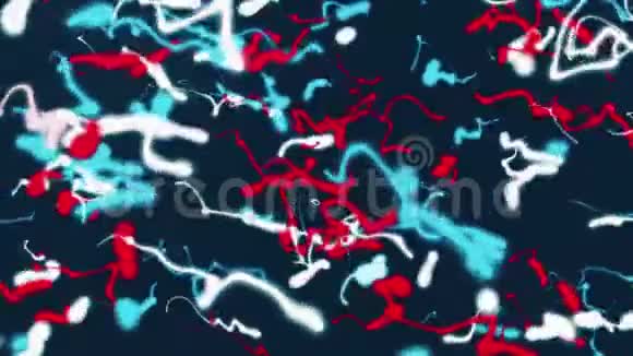 蓝色红色和白色的抽象背景视频的预览图