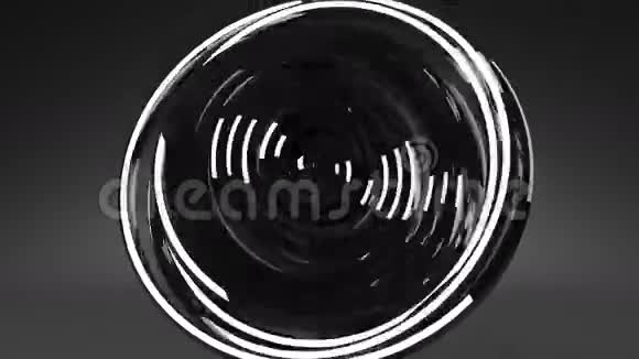 黑色背景下的循环能圈抽象视频的预览图