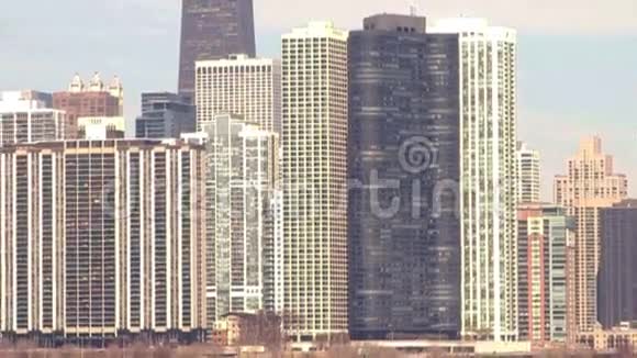 芝加哥湖畔天际线视频的预览图