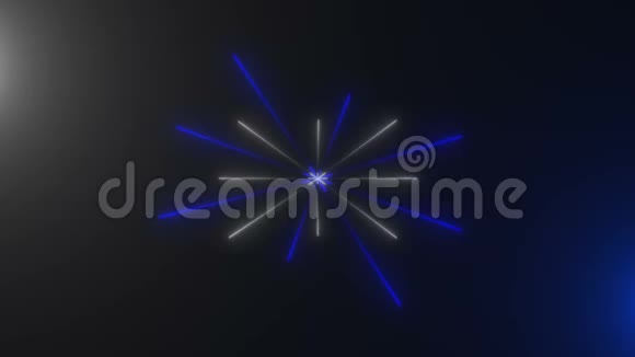 抽象霓虹灯线计算机生成背景三维渲染背景视频的预览图