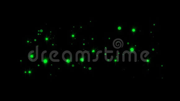 提取空间中明亮的闪光粒子计算机生成抽象背景三维渲染视频的预览图