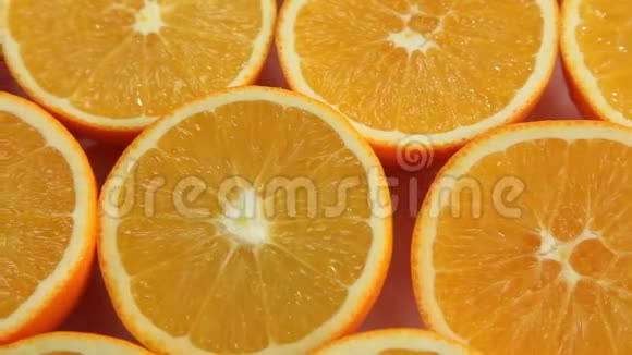 橙色水果食物背景视频的预览图