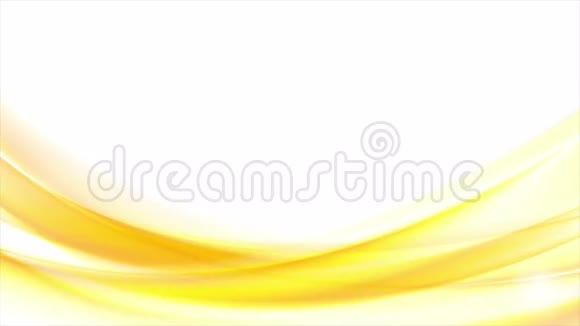 亮黄色橙色模糊波浪视频动画视频的预览图