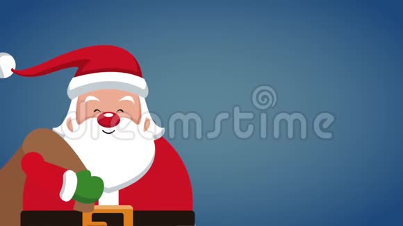 圣诞老人圣诞卡高清动画视频的预览图