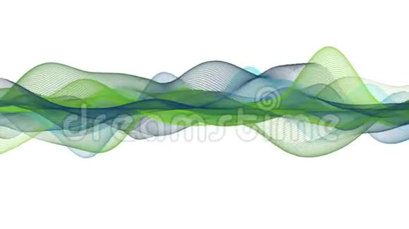 神奇的生态动画与波浪物体在慢运动4096x2304环4K视频的预览图