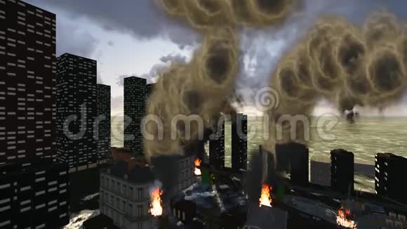 海啸摧毁了这座城市视频的预览图