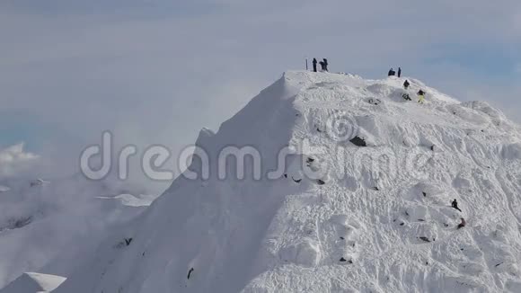 雪山斯洛伐克滑雪冬季视频的预览图