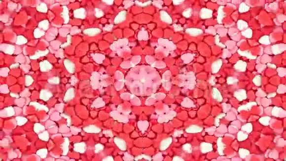 抽象爆炸扩展平滑概念对称图案观赏装饰万花筒运动几何视频的预览图