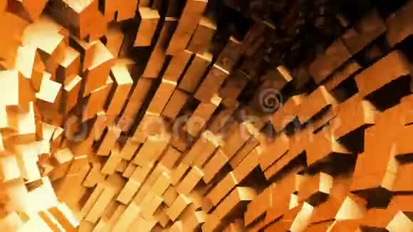 带有科幻隧道飞行动画的抽象背景循环动画视频的预览图