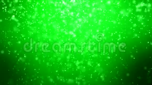 视频动画飘落的雪花发光的粒子视频的预览图