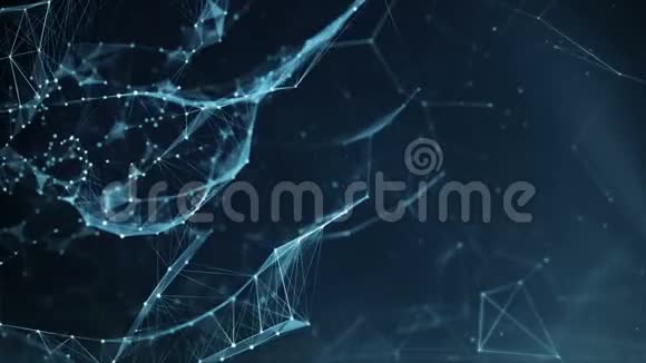 抽象运动背景数字神经丛数据网络视频的预览图
