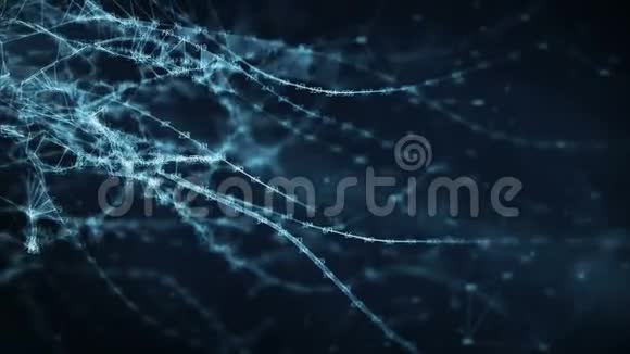 抽象运动背景数字随机数字神经丛数据网络视频的预览图