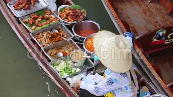 浮动市场曼谷泰国视频的预览图