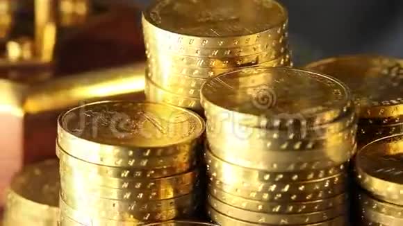 货币金融硬币背景视频的预览图