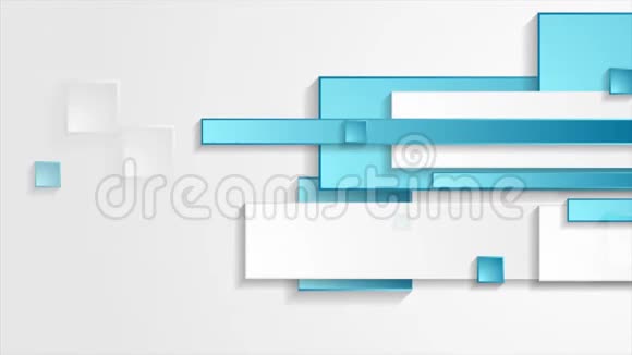 蓝灰色几何技术抽象视频动画视频的预览图
