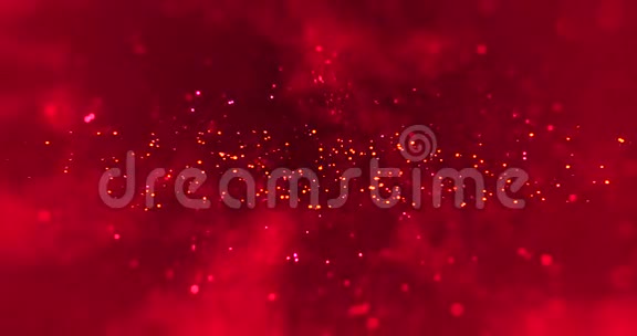 摘要圣诞渐变红色背景与波克情人节爱情节日活动节日喜庆视频的预览图