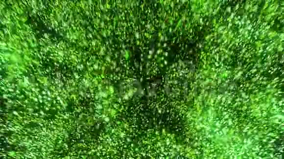 绿色爆炸粒子视频的预览图
