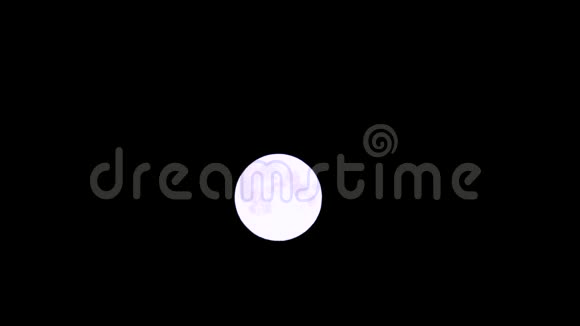 大白月放大清晰的黑色背景视频的预览图